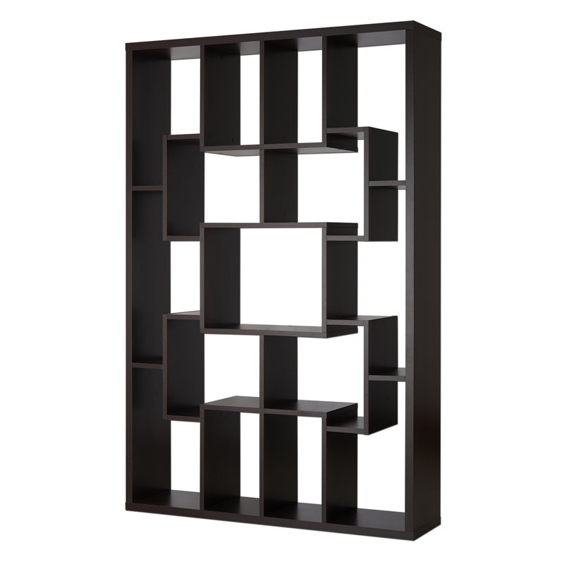 Ebern Designs Lancashire Geometric Bookcase & Reviews Wayfair